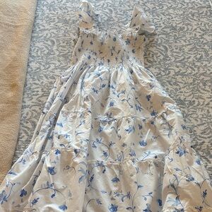 Hill House Home Nap Dress Blue and White